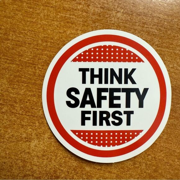 Think Safety First Sticker - Picture 1 of 1